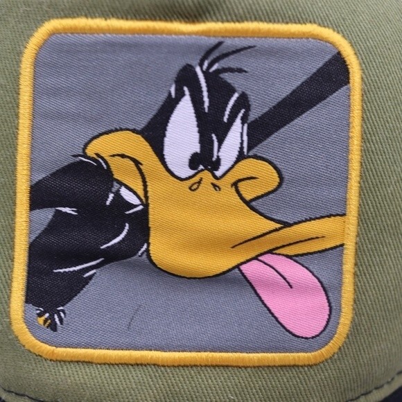 Looney Tunes Daffy Duck Vintage Trucker Snapback Cap Adult OS Adjustable - Picture 2 of 9